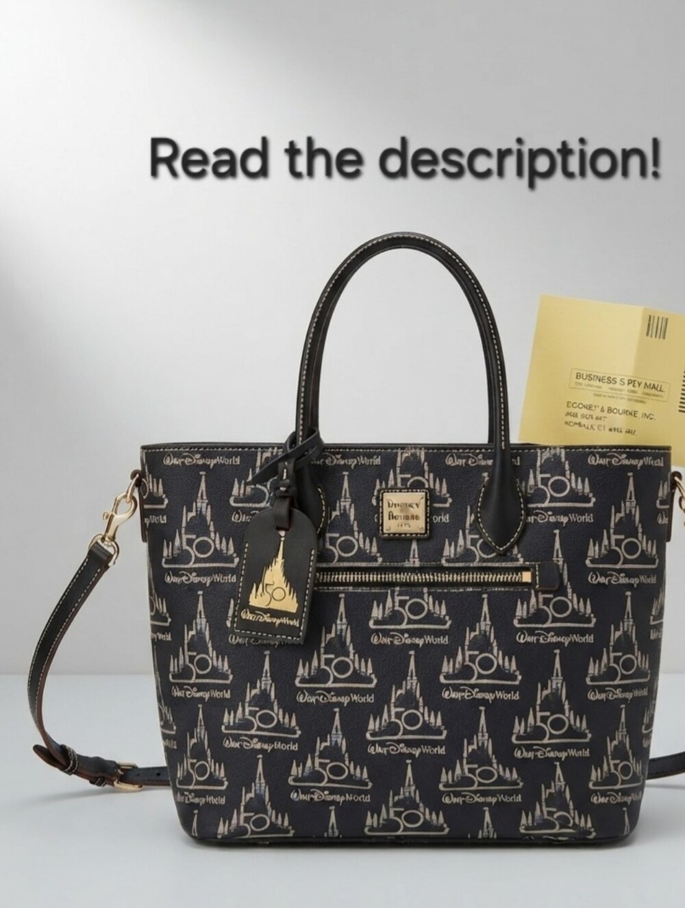 Dooney&Bourke Walt Disney World 50th Anniversary Castle Tote Bag -Read Listing- - Picture 15 of 15